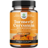 Natures Craft Turmeric Curcumin Supplement 1800mg front view