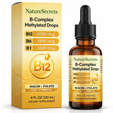 NATURESECRETS B-Complex Methylated Drops 120 mL bottle front view