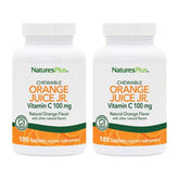 NaturesPlus Chewable Vitamin C 100mg orange flavour front view