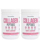 NaturesPlus Collagen Peptides Berry Lemonade powder front view