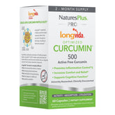 NaturesPlus Curcumin Supplement 60 Capsules front view