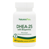 NaturesPlus DHEA 25mg capsules front view