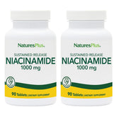 NaturesPlus Niacinamide 1000mg tablets front view