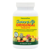 NaturesPlus Source of Life No-Iron Multivitamin 90 Tablets front view