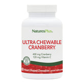 NaturesPlus Ultra Cranberry chewable tablets front view in packaging