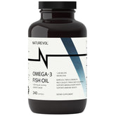 NATUREVOL Omega-3 Fish Oil Softgels 240 count front view