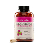 NatureWise Milk Thistle Capsules front view with packaging