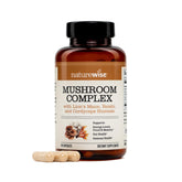 NatureWise Mushroom Complex 94g front view with organic ingredients