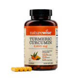 NatureWise Turmeric Curcumin 2400mg supplement front view