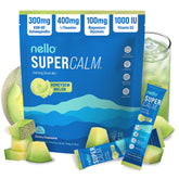 Nello SuperCalm Adaptogenic Powder Drink Mix honeydew melon flavour front view