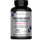 NeoCell Resveratrol Ultra Complex 200 Capsules front view
