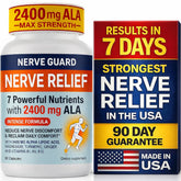 Nerve Guard Alpha Lipoic Acid Supplement 2400mg front view