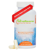 NERVEREVERSE NUTRITION FOR NERVES Alpha Lipoic Acid Capsules front view