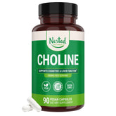 Nested Naturals Choline Supplement 500mg 60 Capsules front view