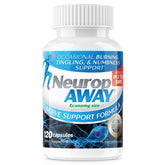 NeuropAWAY Nerve Support Supplement front view with packaging