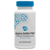 NeuroScience Alpha Gaba PM Sleep Supplement front view with capsules
