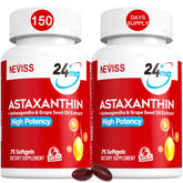 NEVISS Astaxanthin Softgels 24mg front view