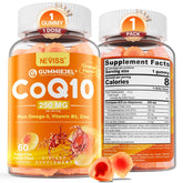 NEVISS CoQ10 Gummies 250mg front view of bottle
