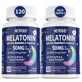 NEVISS Extra Strength Sleep Supplement 50mg Melatonin front view