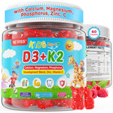 NEVISS Kids D3 & K2 Gummies front view packaging