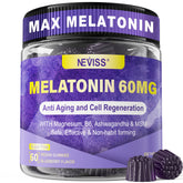 NEVISS Melatonin Gummies 60mg bottle front view