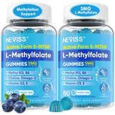 NEVISS Methyl Folate Gummies front view packaging