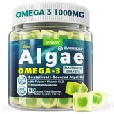 NEVISS Omega-3 Algae Oil Gummies front view packaging