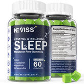 NEVISS Sleep Gummies No Melatonin bottle front view