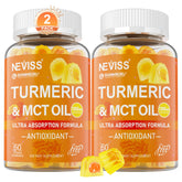 NEVISS Turmeric Gummies front view with packaging