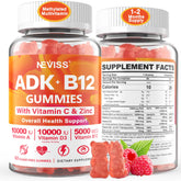 NEVISS Vitamin ADK with B12 Gummies bottle front view