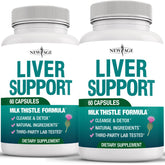 NEW AGE Artichoke Liver Support Supplement front view with 60 capsules