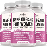 NEW AGE Beef Organs for Women 120 Capsules front view