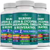 NEW AGE Bilberry Extract Capsules 300mg front view