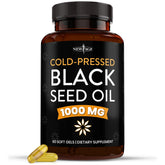 NEW AGE Black Seed Oil 1000mg capsules front view