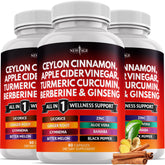 NEW AGE Ceylon Cinnamon Capsules front view
