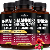 NEW AGE D-Mannose Complex 1000mg Capsules front view