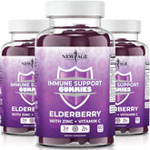 NEW AGE daily wellness System Support Gummies front view with packaging