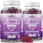 NEW AGE Elderberry Gummies front view with packaging