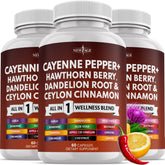 NEW AGE Hawthorn Berry Extract Capsules front view with packaging
