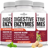 NEW AGE Lipase daily Enzymes supplement front view