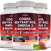 NEW AGE Omega 3-6-9 Red Yeast Rice with CoQ10 Supplement front view