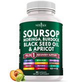 NEW AGE Soursop Supplement Superfood front view with packaging