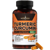 NEW AGE Turmeric Curcumin 1500mg capsules front view