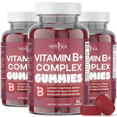 NEW AGE Vitamin B+ Gummies front view with berry flavour