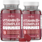 NEW AGE Vitamin B+ Gummies front view with berry flavour