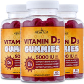 NEW AGE Vitamin D3 Gummies 5000 IU front view