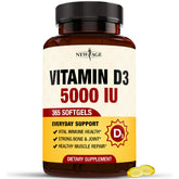 NEW AGE Vitamin D3 Gummies front view with packaging