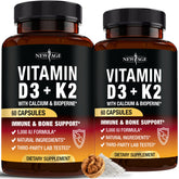 NEW AGE Vitamin K2 + D3 Capsules front view