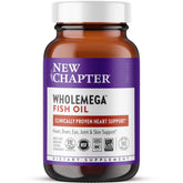 New Chapter Wholemega Fish Oil 2000mg softgel bottle front view