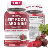 Nextdia Beetroot Gummies front view with packaging